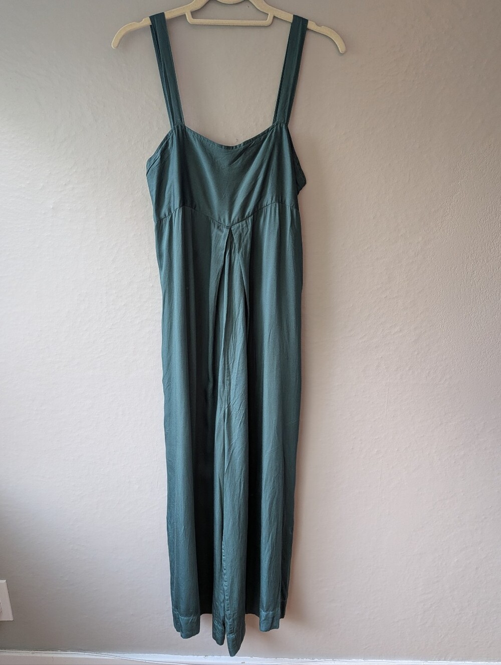 Cura Sleeveless Teal Wide-Leg Jumpsuit M